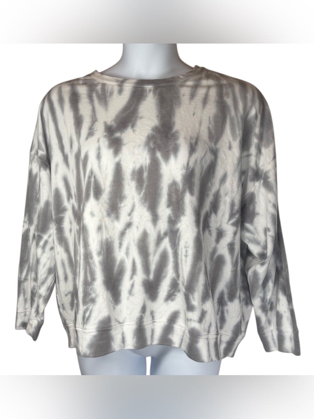 Oversized Tie Dye Women's Long Sleeved Sweat Shirt Size XL Petite